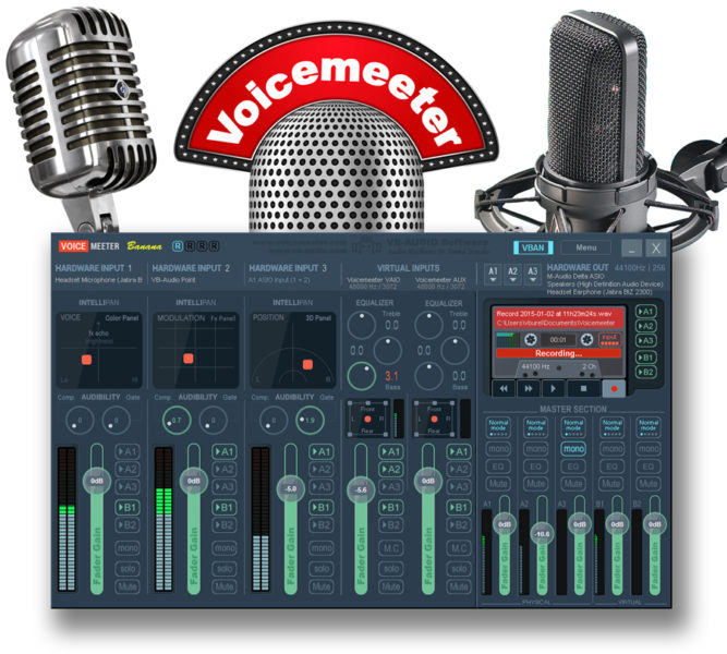 VoiceMeeter Banana is a cutting-edge audio equalisation with a wealth of features.