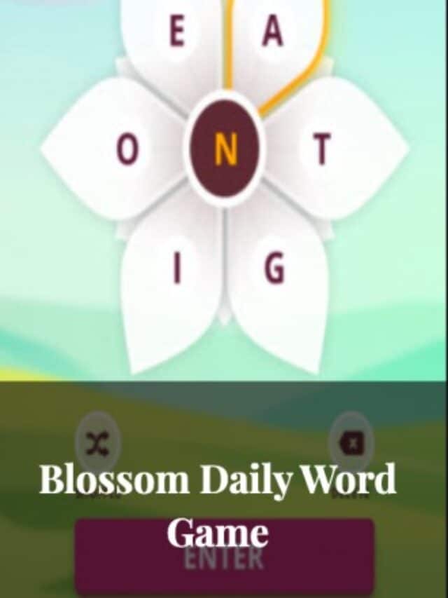 Blossom Daily Word Game - Onetechspot